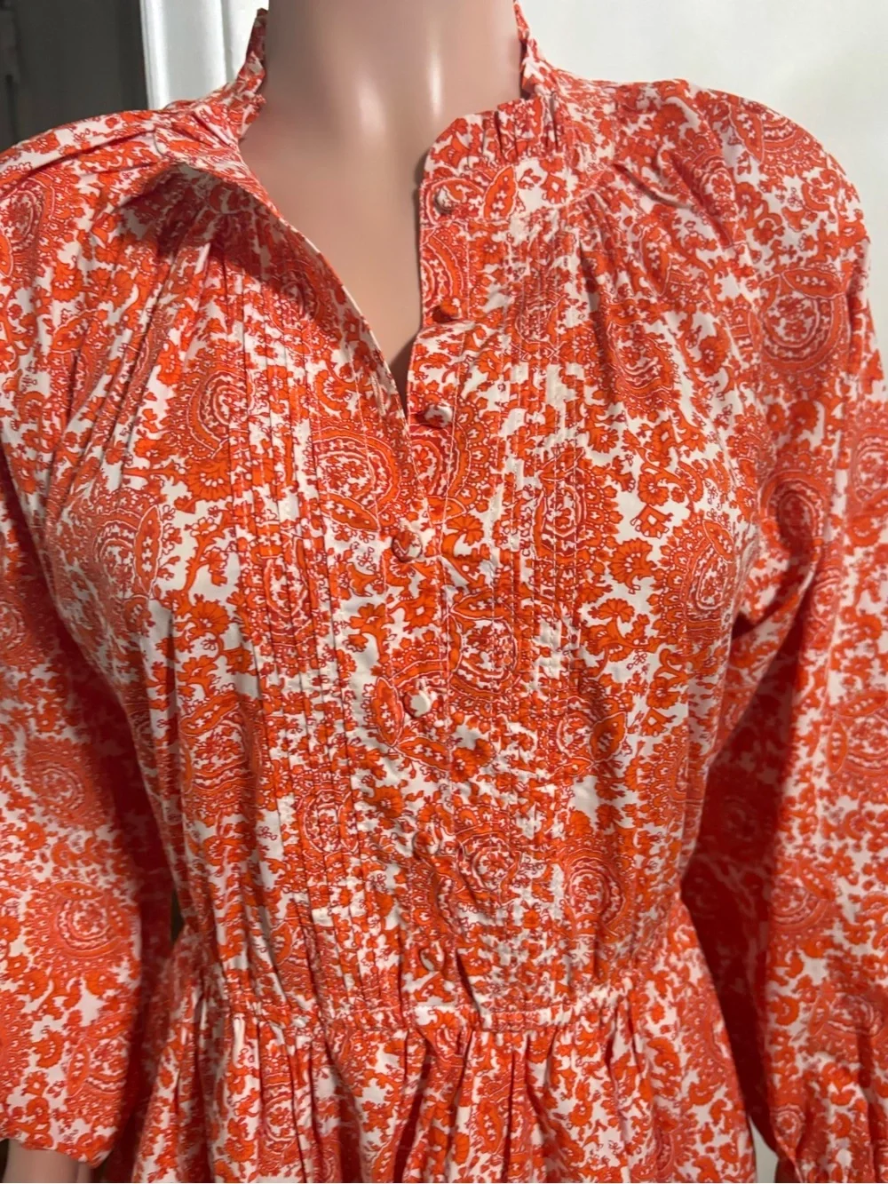J. CREW Women's Floral Ruffle-collar mini dress
